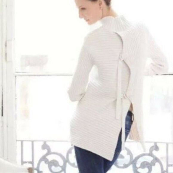 Cabi 3363 D ring pullover cream knit sweater size L NWT - Picture 10 of 10